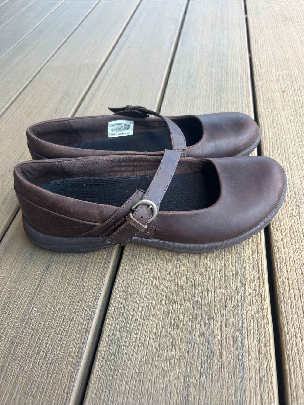 Merrell brown leather Mary Jane flats size 8 - Picture 2 of 7